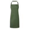 Colours bib apron Moss Green