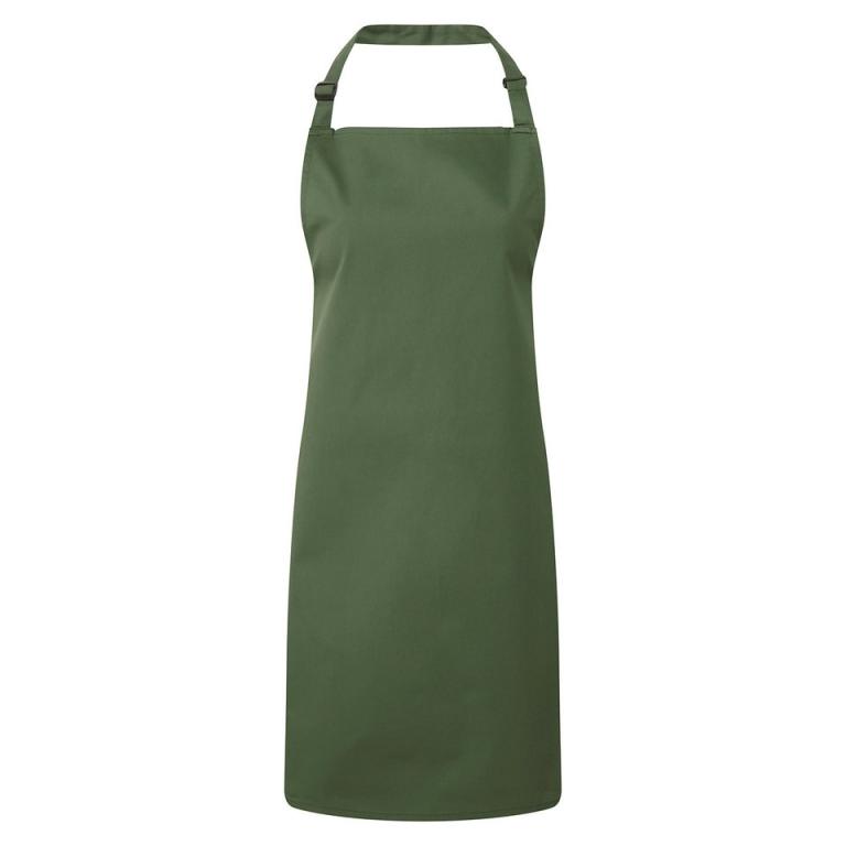 Colours bib apron Moss Green