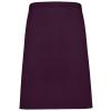 Colours mid-length apron Aubergine