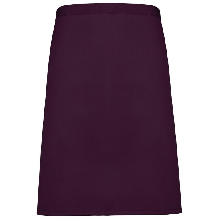 Colours mid-length apron Aubergine