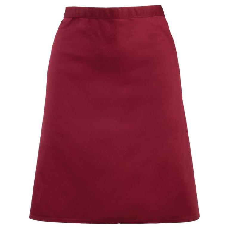 Colours mid-length apron Burgundy