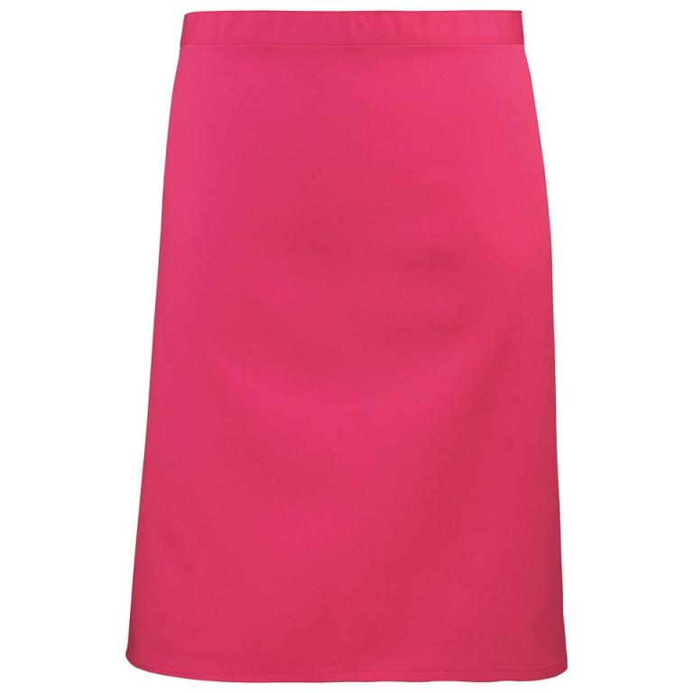 Colours mid-length apron Hot Pink