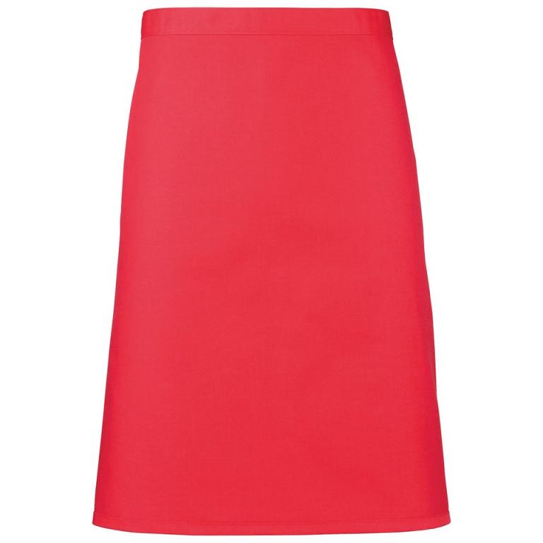 Colours mid-length apron Strawberry Red