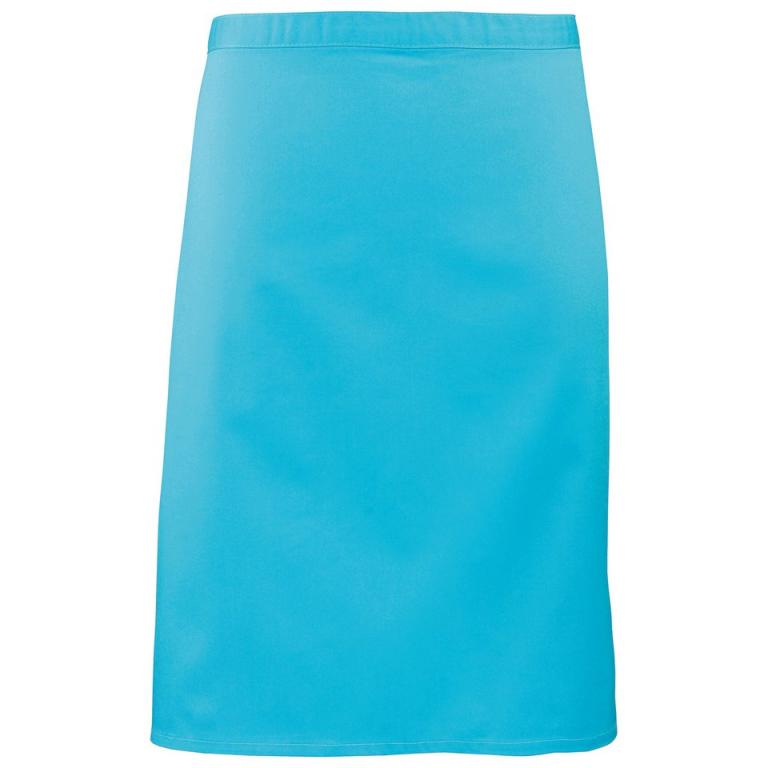 Colours mid-length apron Turquoise