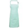 Colours bib apron with pocket Aqua