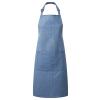 Colours bib apron with pocket Blue Denim