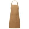 Colours bib apron with pocket Camel