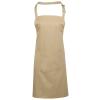 Colours bib apron with pocket Khaki