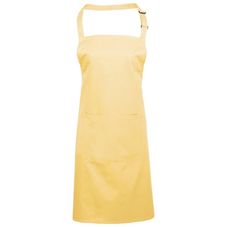 Colours bib apron with pocket Lemon