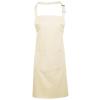 Colours bib apron with pocket Natural