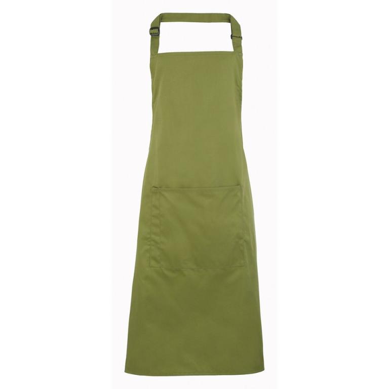 Colours bib apron with pocket Oasis Green