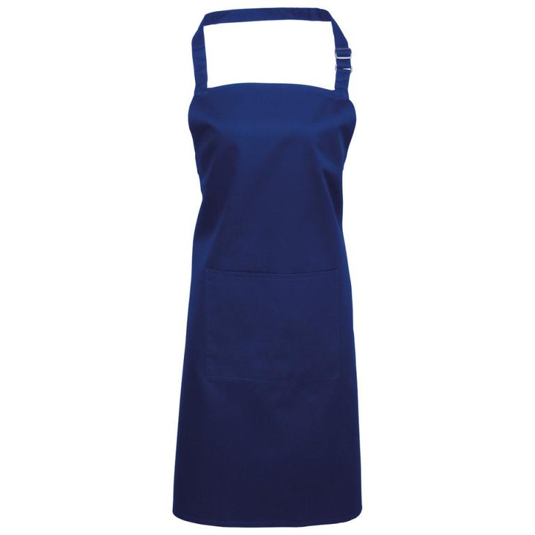 Colours bib apron with pocket Royal