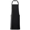 Contrast bib apron Black/Dark Grey