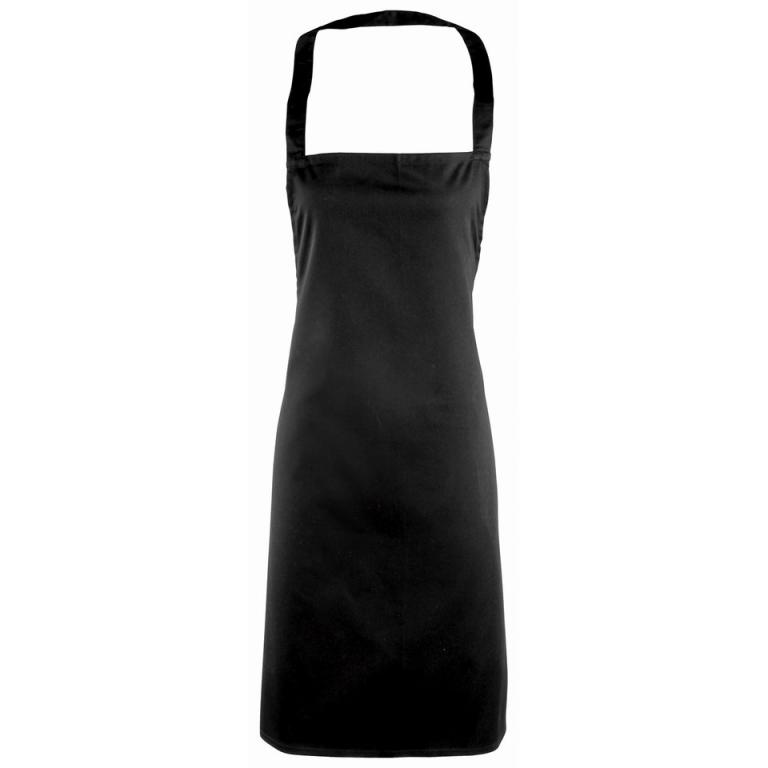 Essential bib apron Black