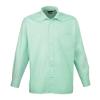 Long sleeve poplin shirt Aqua