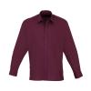 Long sleeve poplin shirt Aubergine