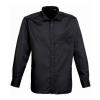 Long sleeve poplin shirt Black