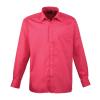 Long sleeve poplin shirt Hot Pink