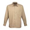 Long sleeve poplin shirt Khaki