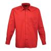 Long sleeve poplin shirt Red