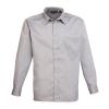 Long sleeve poplin shirt Silver