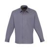 Long sleeve poplin shirt Steel