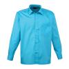 Long sleeve poplin shirt Turquoise