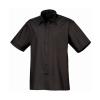 Short sleeve poplin shirt Black