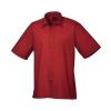 Short sleeve poplin shirt Burgundy