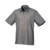 Short sleeve poplin shirt Dark Grey