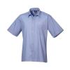 Short sleeve poplin shirt Mid Blue