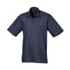 Short sleeve poplin shirt Navy