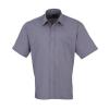 Short sleeve poplin shirt Steel