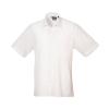 Short sleeve poplin shirt White