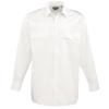 Long sleeve pilot shirt White