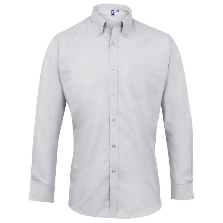 Signature Oxford long sleeve shirt Silver