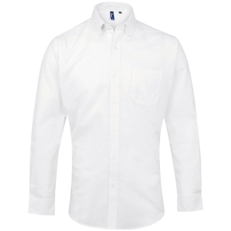 Signature Oxford long sleeve shirt White