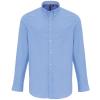 Cotton-rich Oxford stripes shirt  Oxford Blue