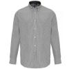 Cotton-rich Oxford stripes shirt  White/Grey