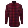 Mulligan check cotton long sleeve shirt Red/Navy