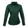 Women's poplin long sleeve blouse Bottle