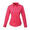 Women's poplin long sleeve blouse Hot Pink