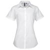 Women's supreme poplin short sleeve shirt White