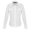 Women's long sleeve pilot shirt White