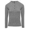 Women's Long John roll-sleeve tee Grey Marl