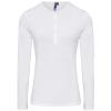 Women's Long John roll-sleeve tee White