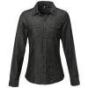 Women's jeans stitch denim shirt Black Denim