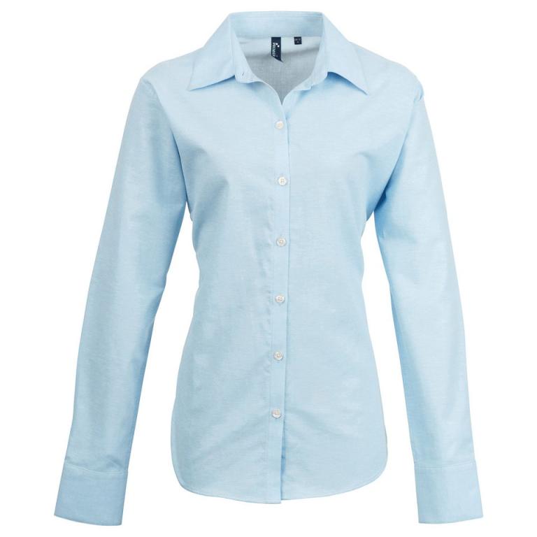 Women's signature Oxford long sleeve shirt Light Blue