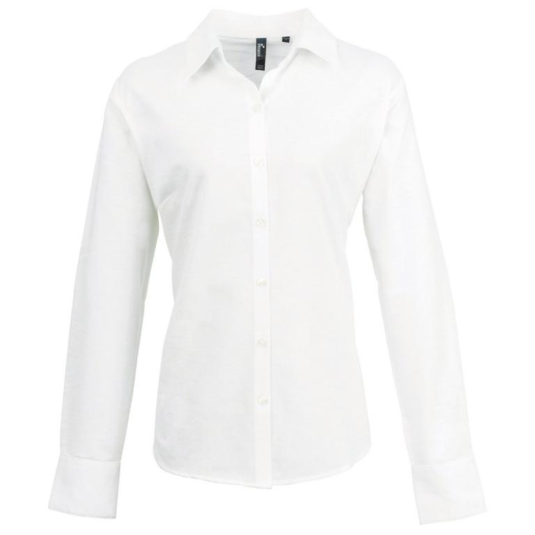 Women's signature Oxford long sleeve shirt White