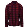 Women's Mulligan check cotton long sleeve shirt Red/Navy